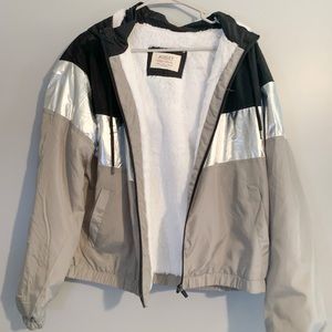 poofy jacket with fur on inside